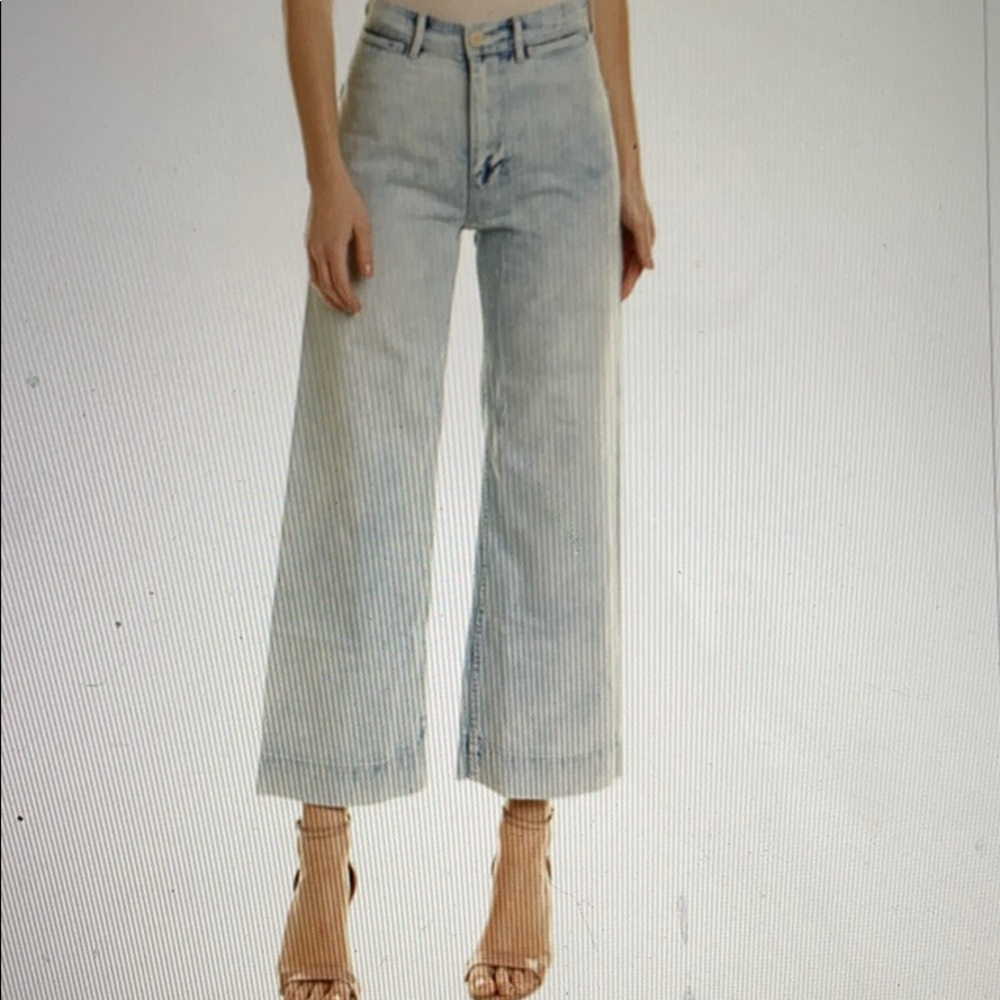 La Vie Rebecca Taylor Nuage Wash Cropped Wide Leg